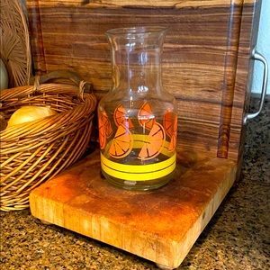 VINTAGE LIBBY OF CANADA 🇨🇦 9” ORANGE JUICE CARAFE